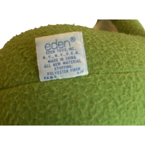 Vintage Eden Toys Kermit The Frog Plush Bendable Poseable Doll With Original Tag - Picture 4 of 8